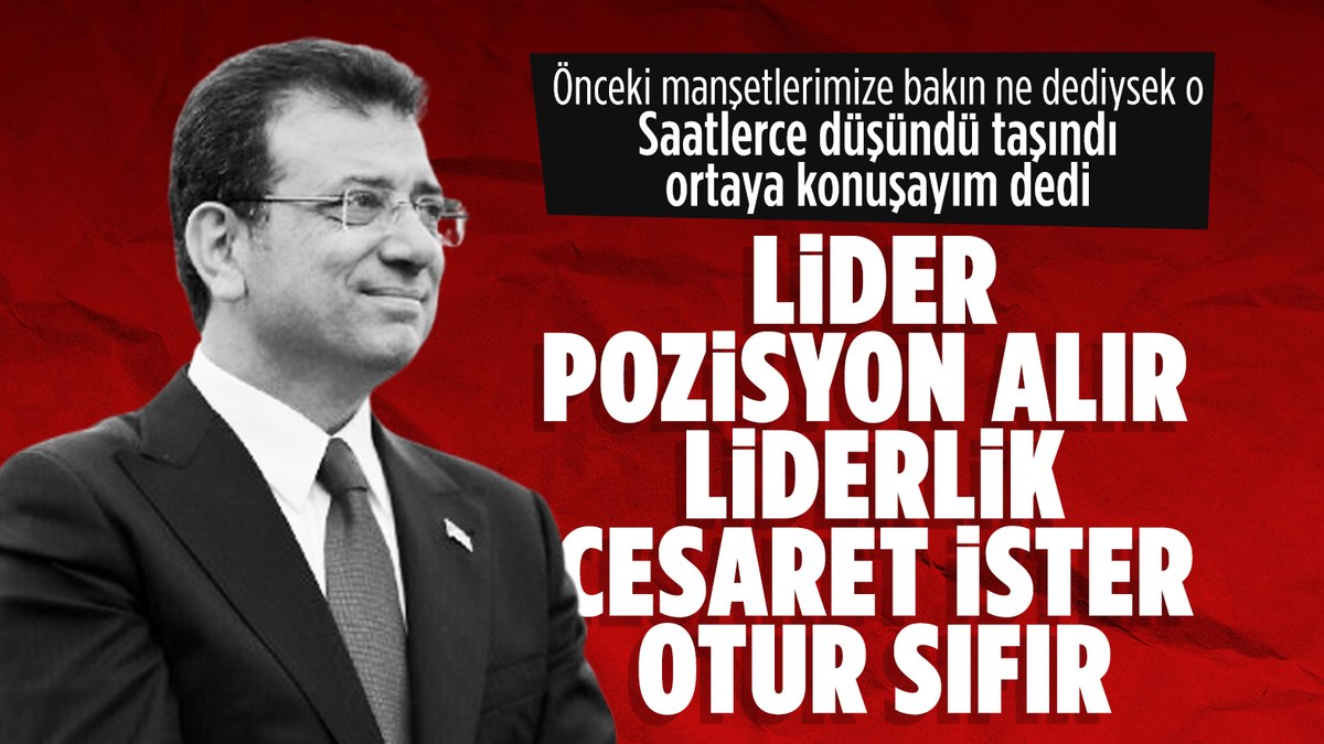 Ekrem İmamoğlu’ndan Devlet Bahçeli’ye Öcalan yanıtı