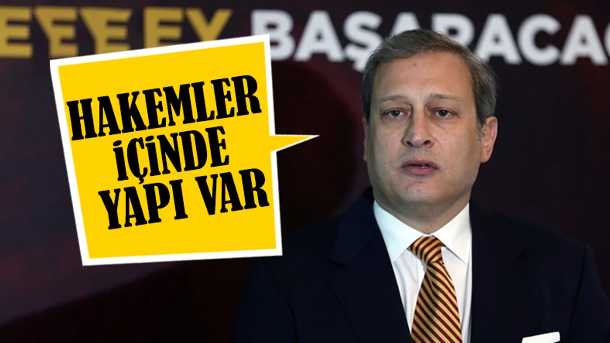 Burak Elmas: Hakemler içinde bir yapı olduğuna inanıyorum