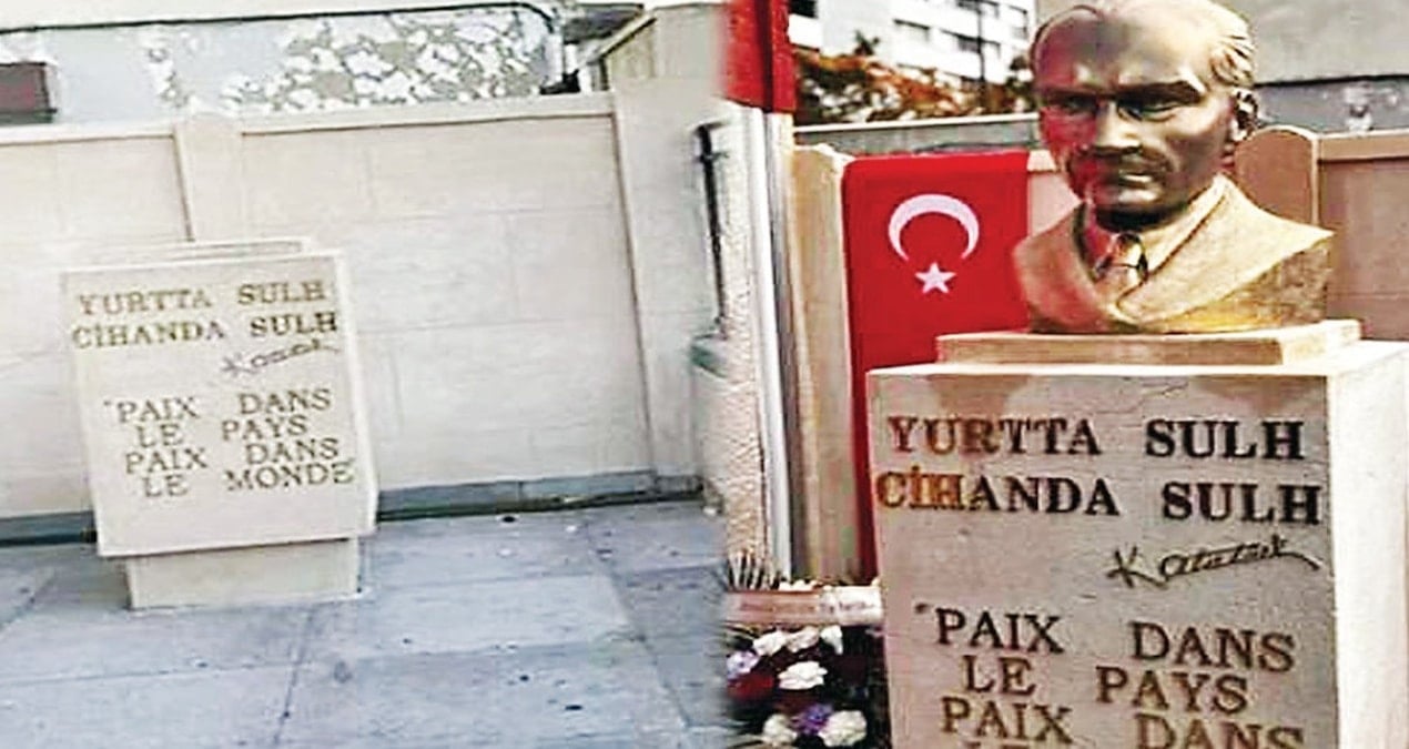 Paris’e yeni Atatürk büstü