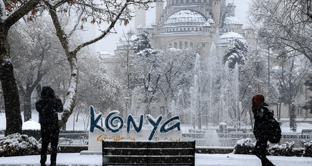 Konya’nın 15 ilçesinde eğitime kar engeli