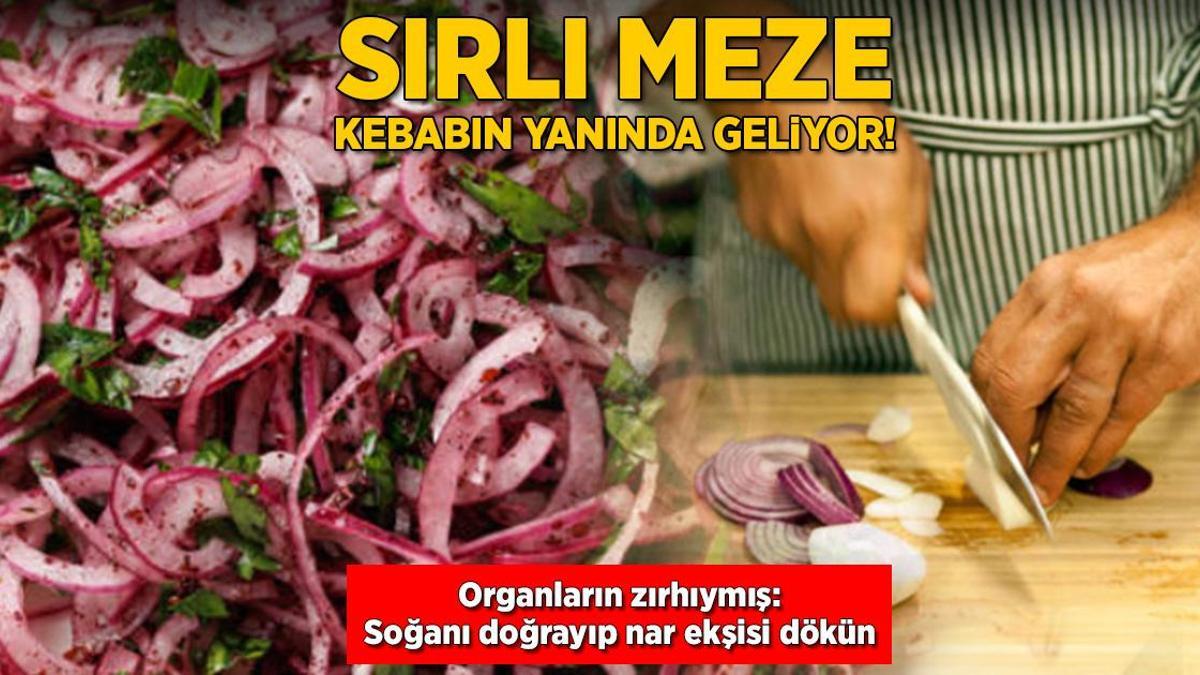Kebabın yanındaki ilaç! Organların zırhıymış, piyazlık soğana nar ekşisi dökün