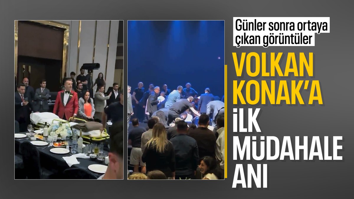 Volkan Konak’a yapılan ilk müdahale anları